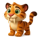 Gustav, der kleine weise Säbelzahntiger